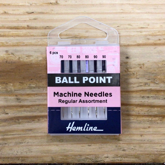 Hemline Sewing Machine Needles: Ballpoint Assorted