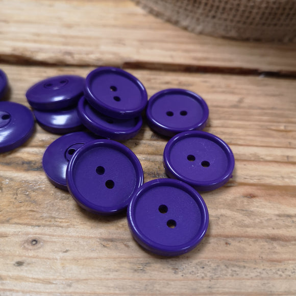 Trouser Button Purple - 19mm