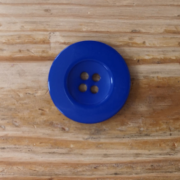 Large Royal Blue Button 30mm