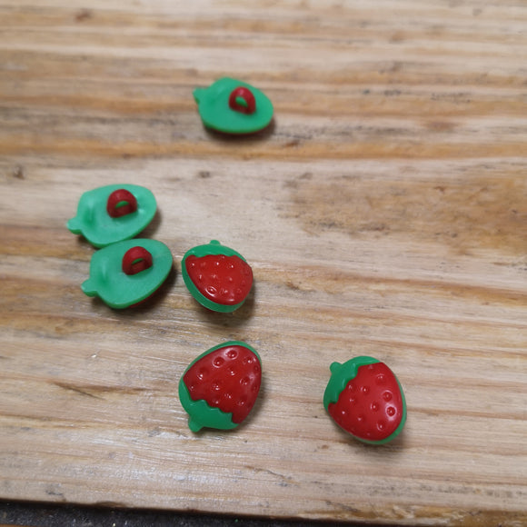 Small Strawberry Buttons