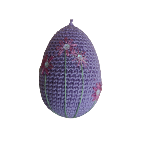 Green Bobbin Crochet 8cm Easter Egg Pattern