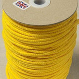 Knitted cord 4mm - yellow