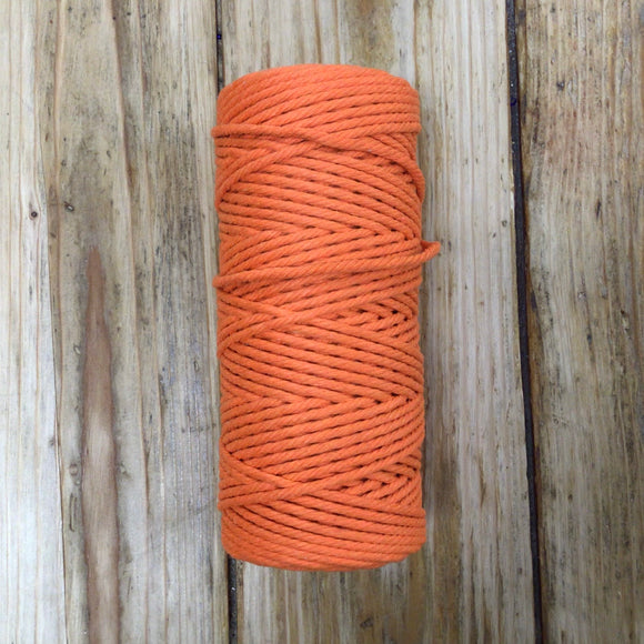 Macrame Cord Full 100 metre Reel - Orange