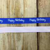 ‘Happy birthday’ ribbon