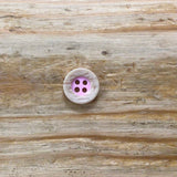 Pink and Wood Effect Shirt Button