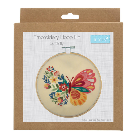 Trimits Embroidery Hoop Kit - Butterfly