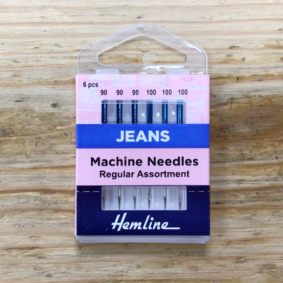 Hemline Sewing Machine Needles: Jeans Assorted