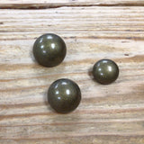Half Ball Blazer Buttons in Antique Brass