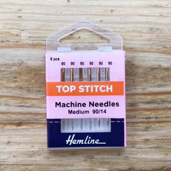 Hemline Sewing Machine Needles: Top Stitch