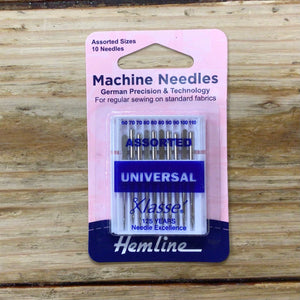 Hemline Sewing Machine Needles: Assorted