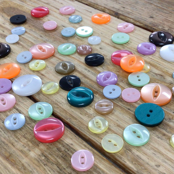 Fisheye Buttons Size 16 (10mm)