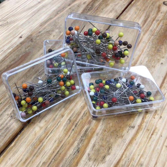 Plastic Head Pins in a Box