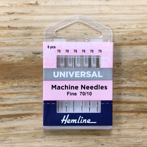 Hemline Sewing Machine Needles: Fine 70/10