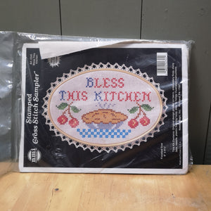 NMI Stamped Cross Stitch Sampler “Bless this Kitchen” 2345