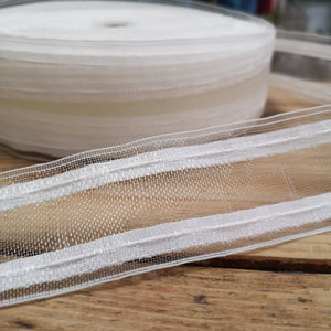 Shear Pleat Curtain Tape for Net and Voile Curtains 50mm
