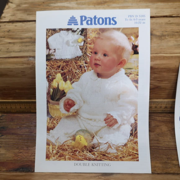 Patons DK 5185 Sweater and Trousers 0-3yrs