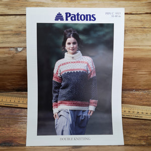 Patons DK 5013 Fair Isle Sweater 30-40in