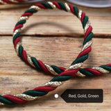 Christmas Twisted Cord Red, Green, Gold 6mm