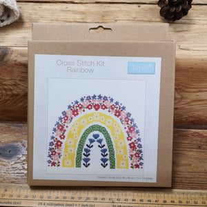 Trimits Cross Stitch Kit - Rainbow 36x36cm