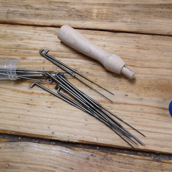Felting needles and Wooden Handle