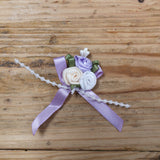 Ribbon Rose Cluster with Pearls