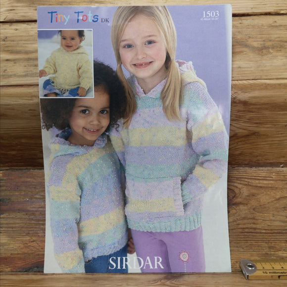 Sirdar 1503 Tiny Tots DK Hooded Sweaters