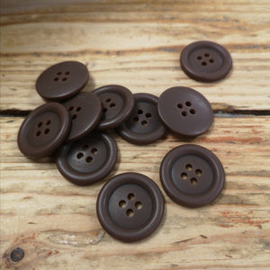 Chocolate Coat Button 28mm 4-hole