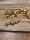 Gold Beaded Tassels with Jump Ring
