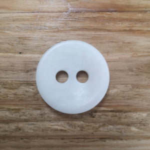Matt Off-White button with 2 large holes
