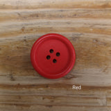 Brightly Coloured Wooden Buttons 25mm