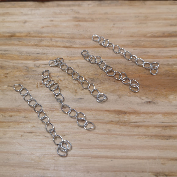 50mm adjuster chain for jewellery making - Silver