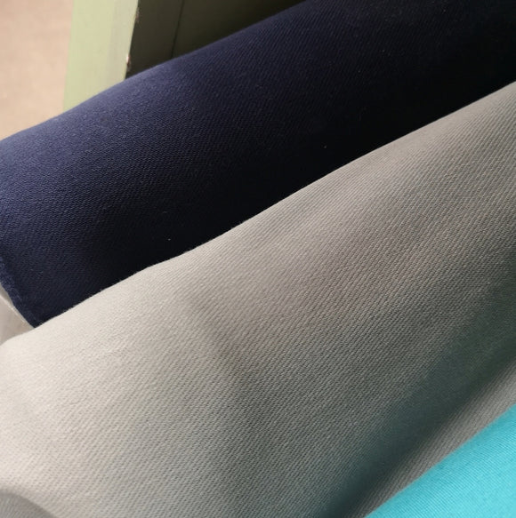 Elastic Twill Cotton Mix Knit Fabric Sold in quarter metres
