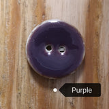 Enameled Coconut Shell Buttons