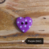 Spotty Heart Buttons