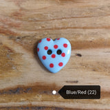 Spotty Heart Buttons