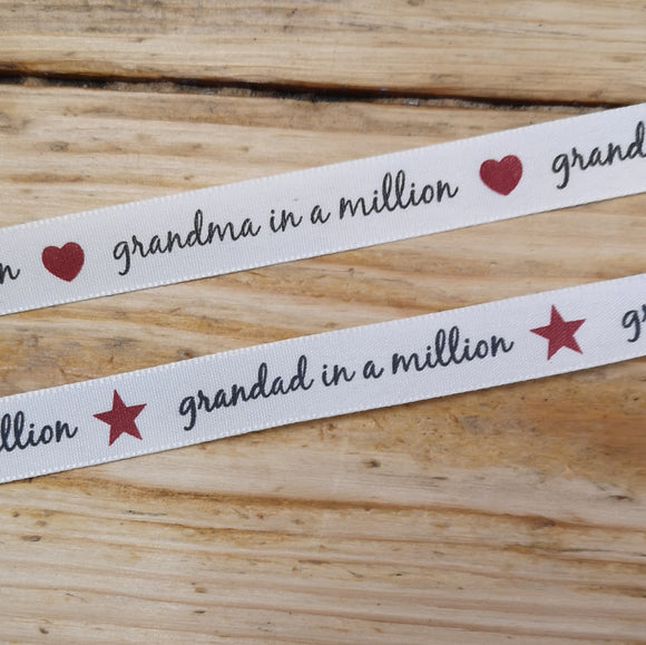 Grandma/Grandad in a Million ribbon