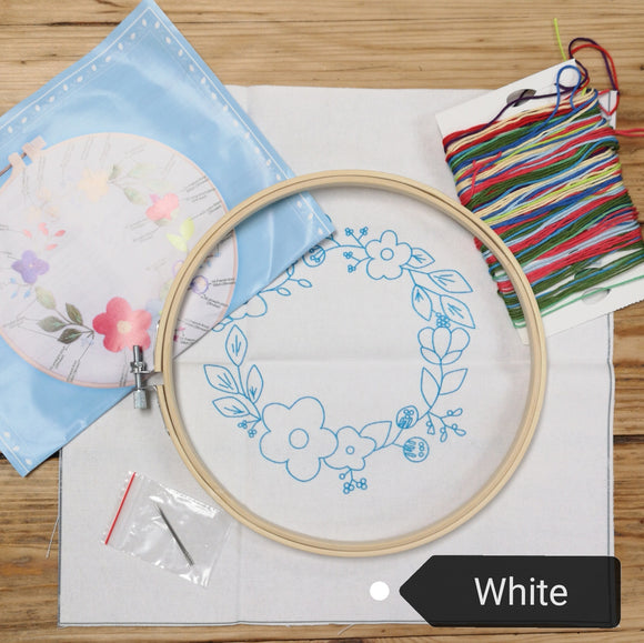 Printed Embroidery Kits - Floral