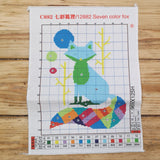 Printed Cross Stitch Kit - Colourful Fox