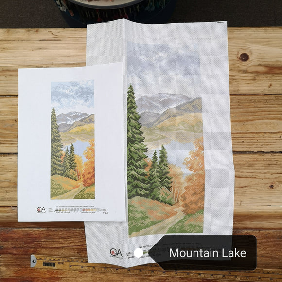 Printed Cross Stitch (Canvas Only) - Mountain Lake