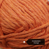 Hoooked recycled crochet cotton dk in orange.