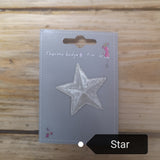 Stephanoise thermo badge motif - silver star