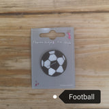 Stephanoise thermo badge motif - black and white football