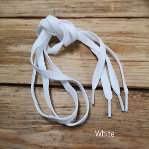 Flat Shoelaces - white