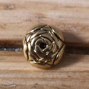 Buttons - Antique Gold Rose Buttons