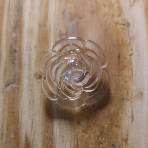 Buttons - Clear Rose Buttons