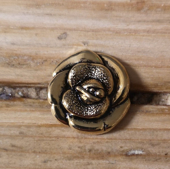 Buttons - Gold Rose Buttons
