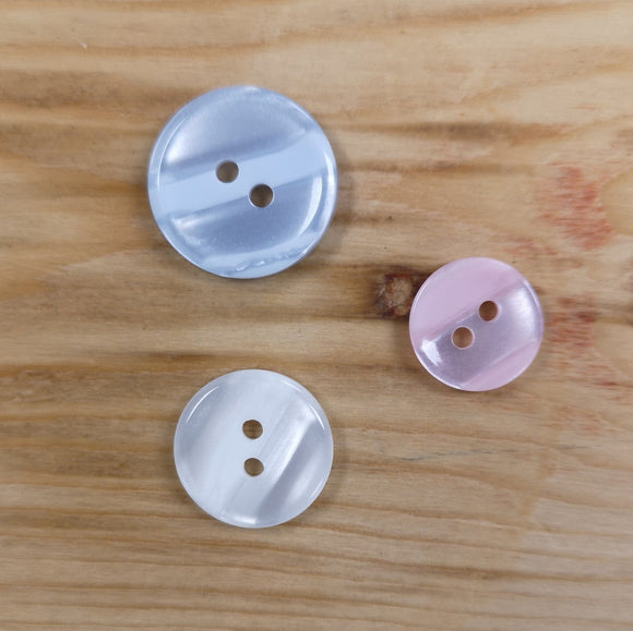 Buttons - Two Tone Pastel Buttons