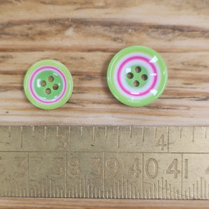 Coloured Rings Button