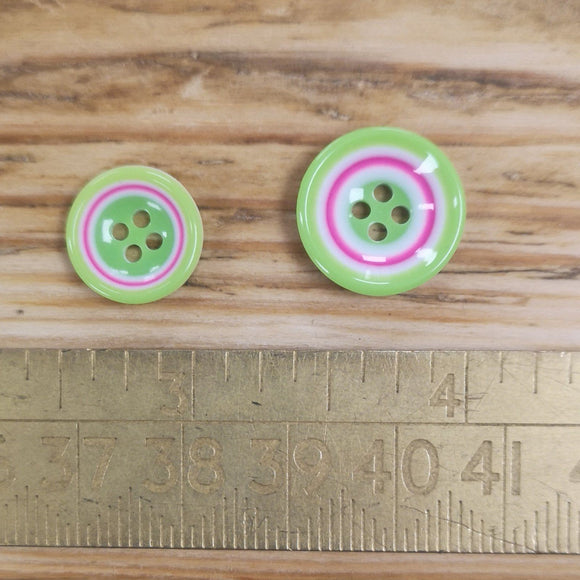 Coloured Rings Button