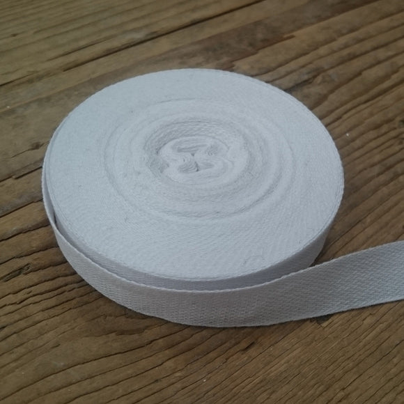 white cotton tape